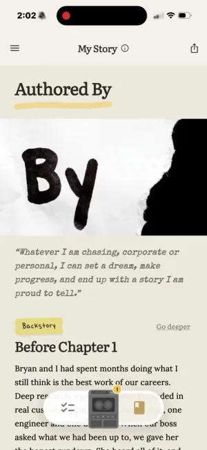 Authored By on iPhone